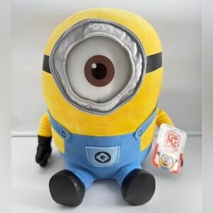 Vintage Toy Factory Despicable Me Minion Stuart 33cm Plush Stuffed Animal NWT